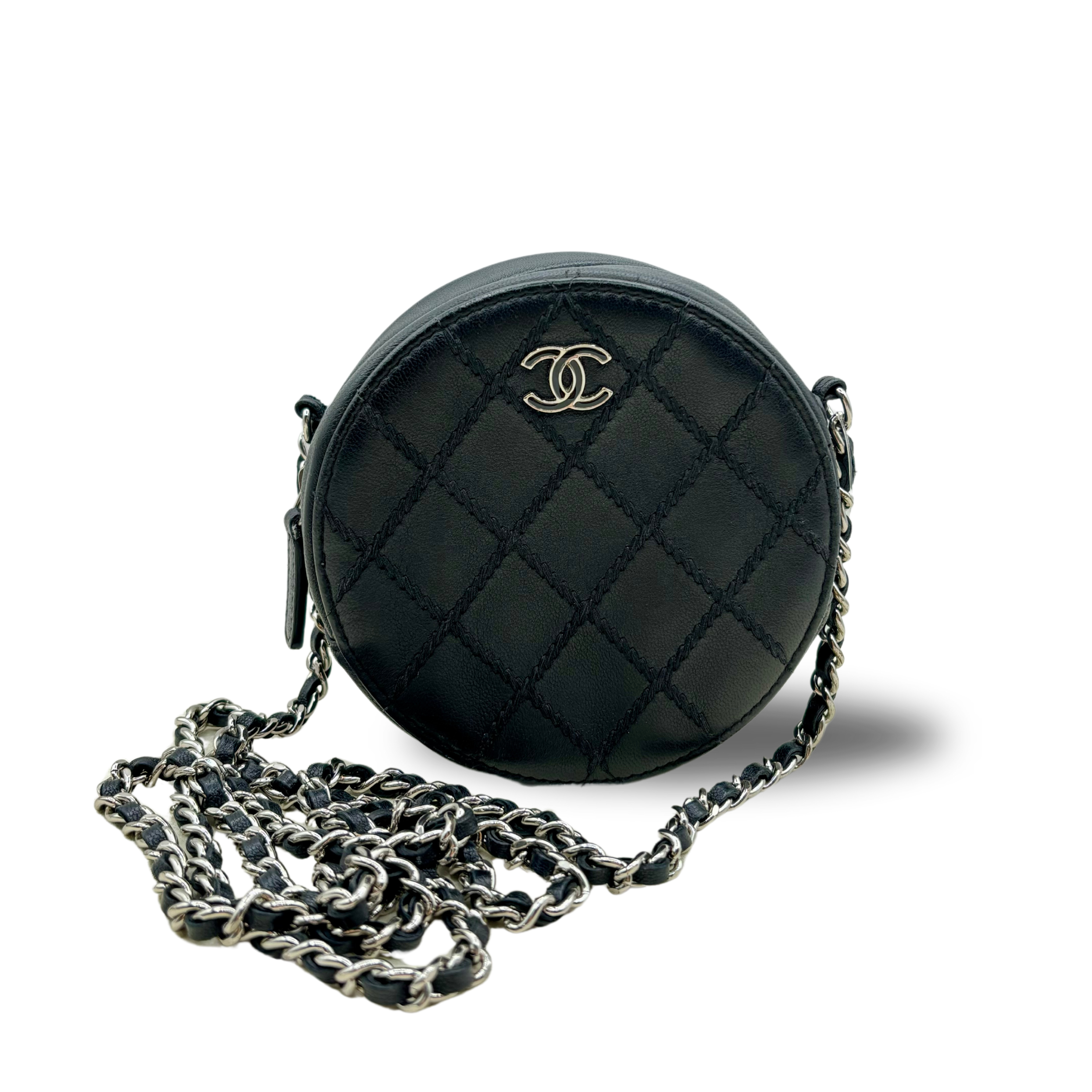 CHANEL ROUND CLUTCH CHAIN SHOULDER BAG
